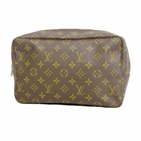 LOUIS VUITTON Handbags - Louis Vuitton Monogram True Toilet Wallet 28 M47522 Brown Women's Pouch
